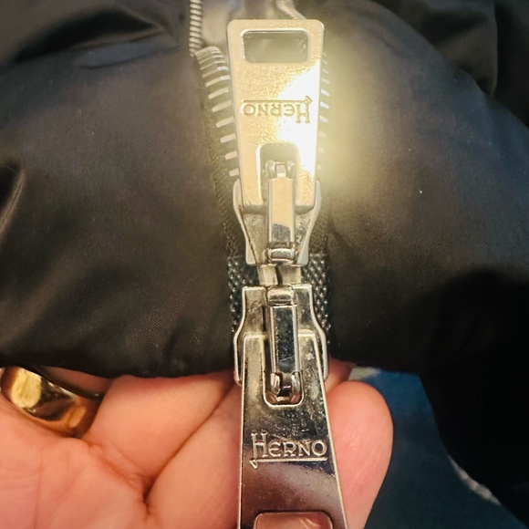 Herno Satin A-Line Down Coat Size 36 - Picture 11 of 12